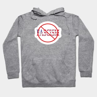 🚫 Fascism Sticker - Front Hoodie